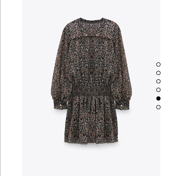 ZARA  printed mini dress - Picture 9 of 11